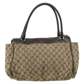 GUCCI GG Canvas Abbey Tote Bag Beige Gold 189831 Auth ep12363 - 0