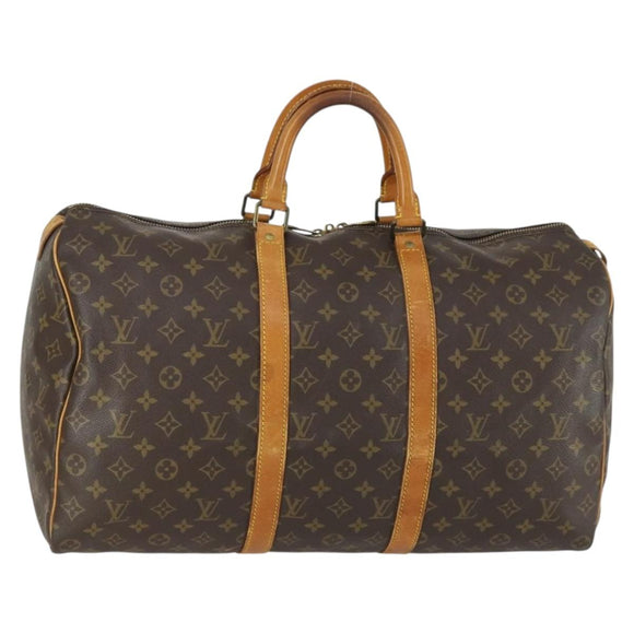 LOUIS VUITTON Monogram Keepall 50 Boston Bag M41426 LV Auth ep12366
