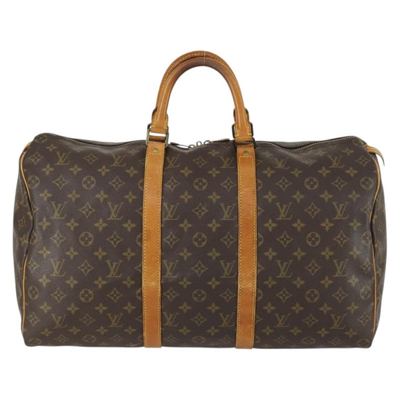 LOUIS VUITTON Monogram Keepall 50 Boston Bag M41426 LV Auth ep12366