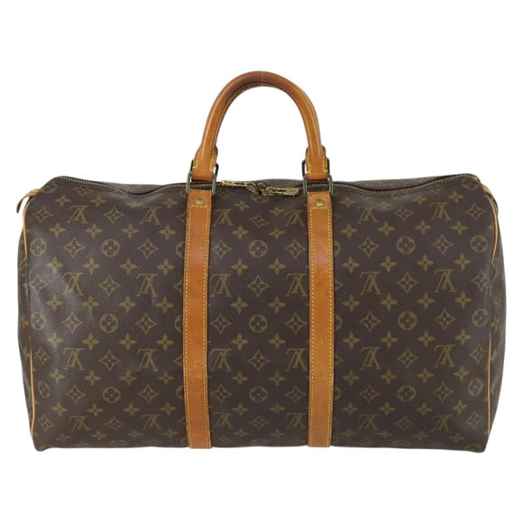 LOUIS VUITTON Monogram Keepall 50 Boston Bag M41426 LV Auth ep12366