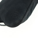 FENDI Mamma Baguette Shoulder Bag Nylon Black Silver Auth ep12368-17