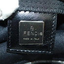 FENDI Mamma Baguette Shoulder Bag Nylon Black Silver Auth ep12368-20