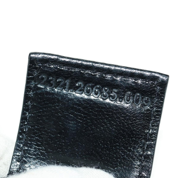 FENDI Mamma Baguette Shoulder Bag Nylon Black Silver Auth ep12368