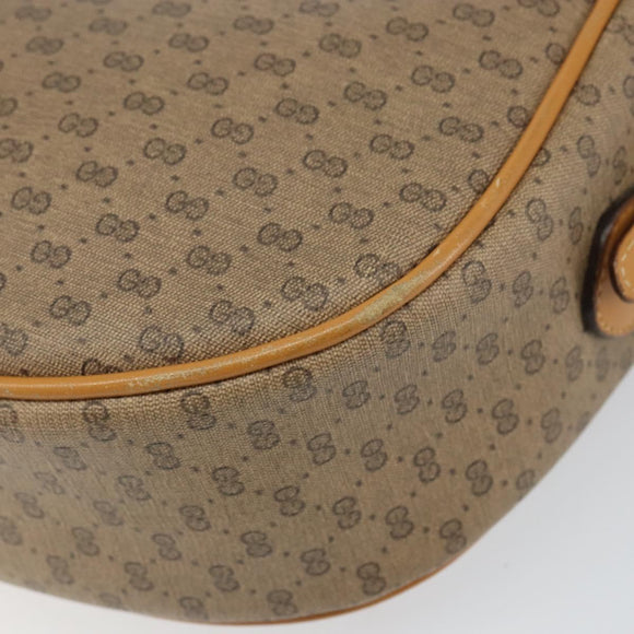 GUCCI Micro GG Supreme Shoulder Bag PVC Beige Gold 001 115 4001 Auth ep12369