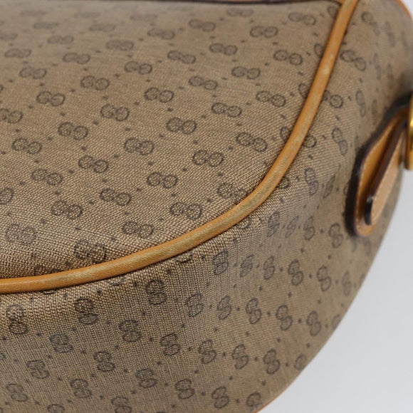 GUCCI Micro GG Supreme Shoulder Bag PVC Beige Gold 001 115 4001 Auth ep12369