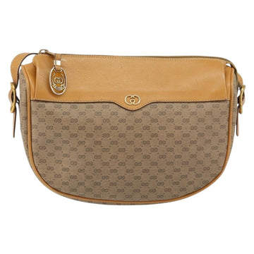 GUCCI Micro GG Supreme Shoulder Bag PVC Beige Gold 001 115 4001 Auth ep12369 - 0
