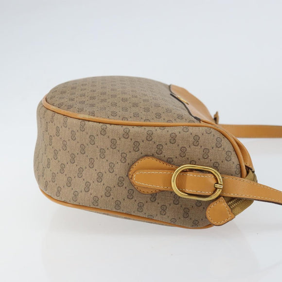 GUCCI Micro GG Supreme Shoulder Bag PVC Beige Gold 001 115 4001 Auth ep12369