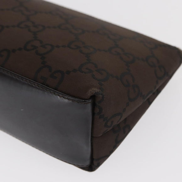 GUCCI GG Canvas Pouch Brown Auth ep12370