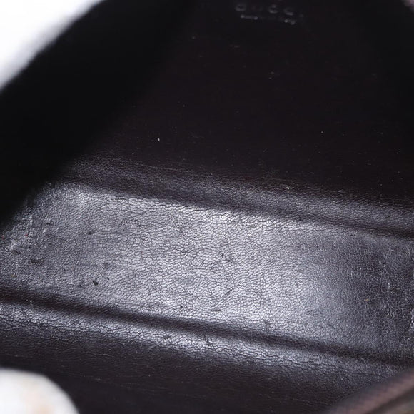 GUCCI GG Canvas Pouch Brown Auth ep12370