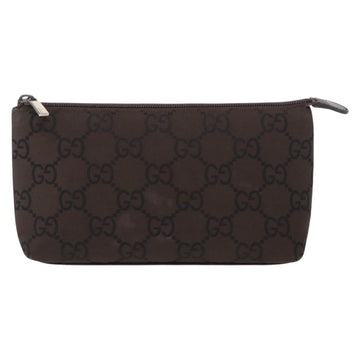 GUCCI GG Canvas Pouch Brown Auth ep12370 - 0