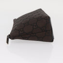 GUCCI GG Canvas Pouch Brown Auth ep12370-5