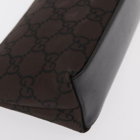 GUCCI GG Canvas Pouch Brown Auth ep12370