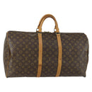 LOUIS VUITTON Monogram Keepall 55 Boston Bag M41424 LV Auth ep12372-1