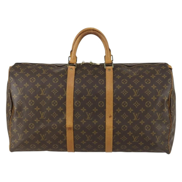 LOUIS VUITTON Monogram Keepall 55 Boston Bag M41424 LV Auth ep12372
