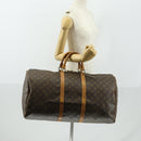 LOUIS VUITTON Monogram Keepall 55 Boston Bag M41424 LV Auth ep12372-21