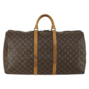LOUIS VUITTON Monogram Keepall 55 Boston Bag M41424 LV Auth ep12372-2