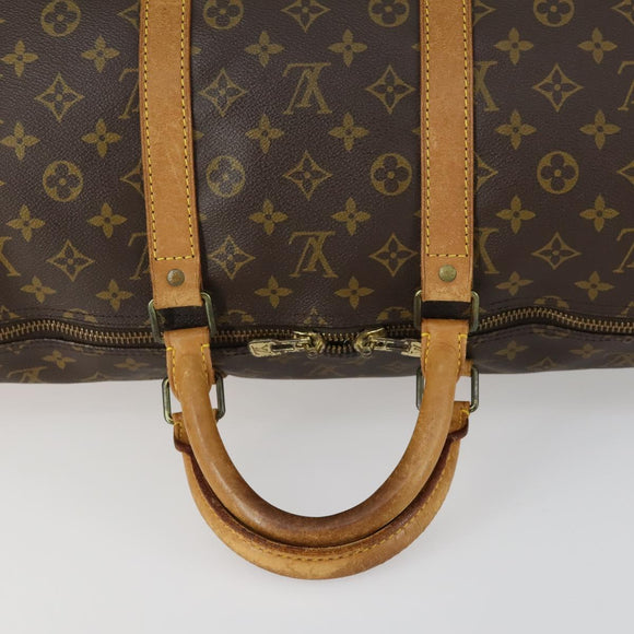 LOUIS VUITTON Monogram Keepall 55 Boston Bag M41424 LV Auth ep12372