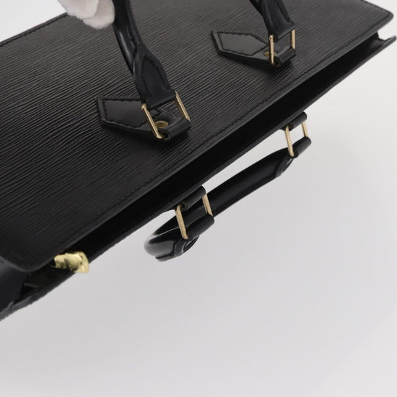 LOUIS VUITTON Epi Sac Triangle Hand Bag Black M52092 LV Auth ep12373