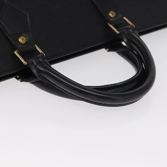 LOUIS VUITTON Epi Sac Triangle Hand Bag Black M52092 LV Auth ep12373