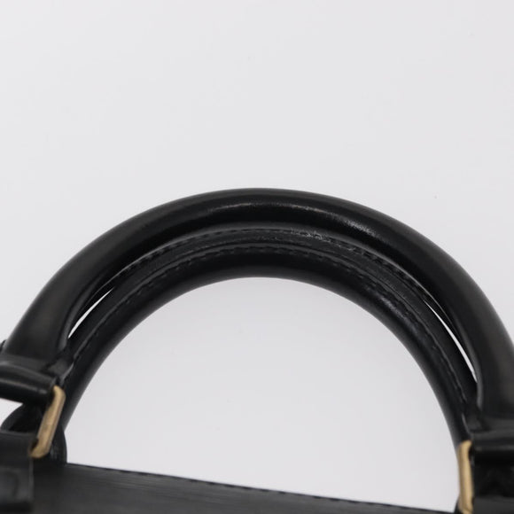 LOUIS VUITTON Epi Sac Triangle Hand Bag Black M52092 LV Auth ep12373