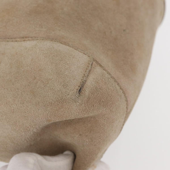 GUCCI Hand Bag Suede Beige 101333 Auth ep12374