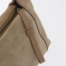 GUCCI Hand Bag Suede Beige 101333 Auth ep12374-10