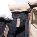 GUCCI Hand Bag Suede Beige 101333 Auth ep12374-20