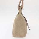 GUCCI Hand Bag Suede Beige 101333 Auth ep12374-4