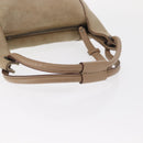 GUCCI Hand Bag Suede Beige 101333 Auth ep12374-7