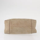 GUCCI Hand Bag Suede Beige 101333 Auth ep12374-5