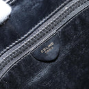 CELINE Shoulder Bag Enamel Black Gold Auth ep12376-15