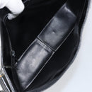 CELINE Shoulder Bag Enamel Black Gold Auth ep12376-16