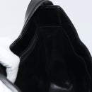 CELINE Shoulder Bag Enamel Black Gold Auth ep12376-17