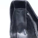 CELINE Shoulder Bag Enamel Black Gold Auth ep12376-18