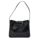 CELINE Shoulder Bag Enamel Black Gold Auth ep12376-3