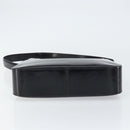 CELINE Shoulder Bag Enamel Black Gold Auth ep12376-9