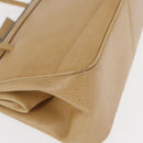 GUCCI Hand Bag Leather Beige Silver Auth ep12377-10