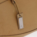 GUCCI Hand Bag Leather Beige Silver Auth ep12377-14