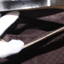 GUCCI Hand Bag Leather Beige Silver Auth ep12377-21