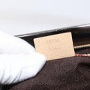 GUCCI Hand Bag Leather Beige Silver Auth ep12377-22