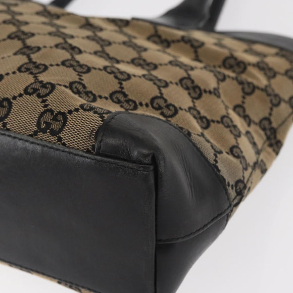 GUCCI GG Canvas Tote Bag Navy 002 1119 1705 Auth ep12380