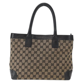 GUCCI GG Canvas Tote Bag Navy 002 1119 1705 Auth ep12380 - 0