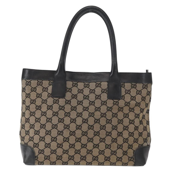 GUCCI GG Canvas Tote Bag Navy 002 1119 1705 Auth ep12380