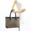 GUCCI GG Canvas Tote Bag Navy 002 1119 1705 Auth ep12380-21