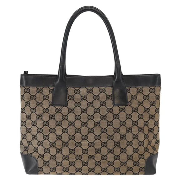 GUCCI GG Canvas Tote Bag Navy 002 1119 1705 Auth ep12380