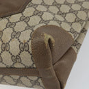 GUCCI GG Supreme Web Sherry Line Tote Bag PVC Beige Red Auth ep12381-9