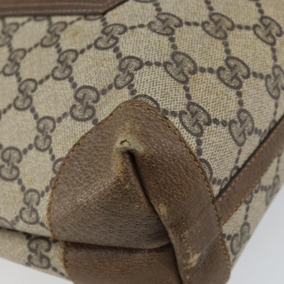 GUCCI GG Supreme Web Sherry Line Tote Bag PVC Beige Red Auth ep12381