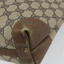 GUCCI GG Supreme Web Sherry Line Tote Bag PVC Beige Red Auth ep12381-15