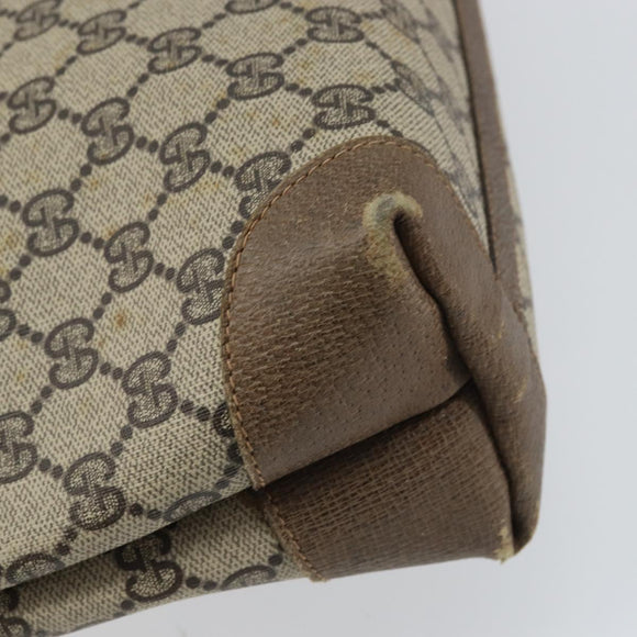 GUCCI GG Supreme Web Sherry Line Tote Bag PVC Beige Red Auth ep12381