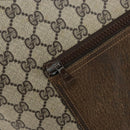 GUCCI GG Supreme Web Sherry Line Tote Bag PVC Beige Red Auth ep12381-10